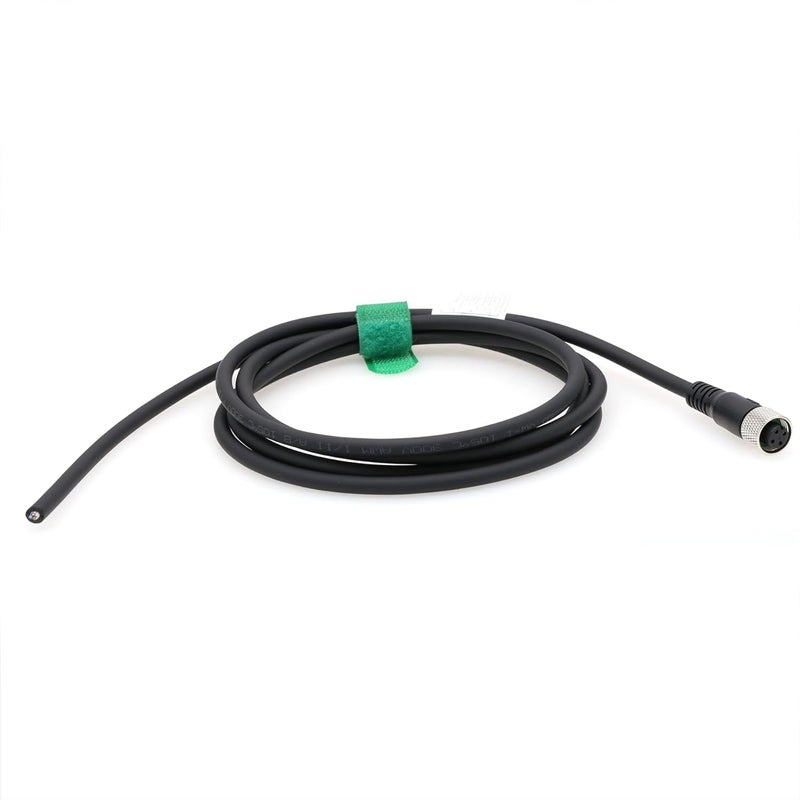 HangTon Sensor Encoder Actuator M12 A Coded 4 pin Female Shield Cable to Open Wire for Industrial Automation, Device Network DeviceNet, CANopen, IO Link, Profibus 1m - Image 2